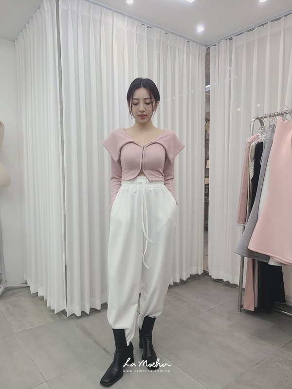 春夏款G奶大翻領雙拉鍊上衣